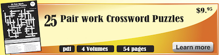 crossword puzzles for english learning pairwork
